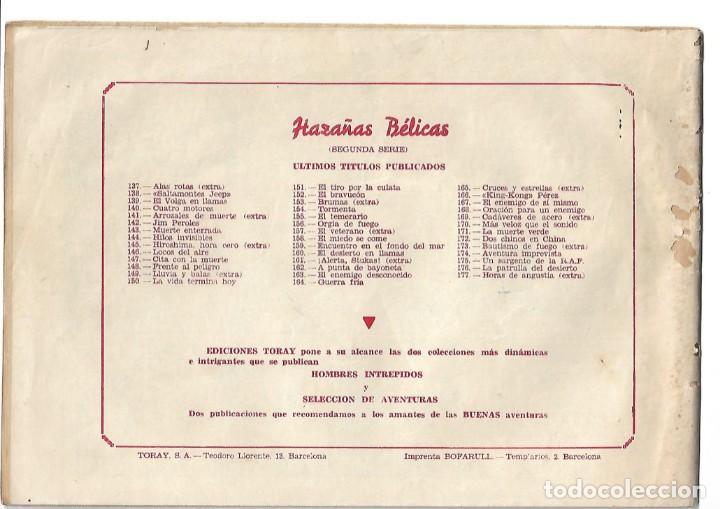 Tebeos: HAZA&Ntilde;AS BELICAS NUMERO 177- ORIGINAL - Foto 2