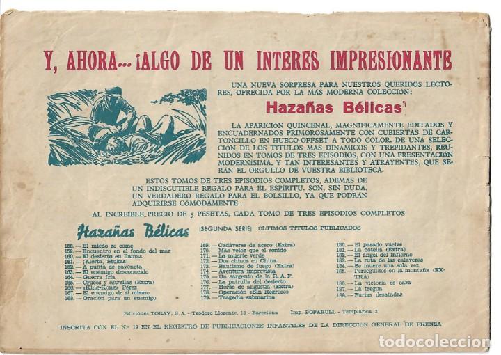 Tebeos: HAZA&Ntilde;AS BELICAS NUMERO 188- ORIGINAL - Foto 2