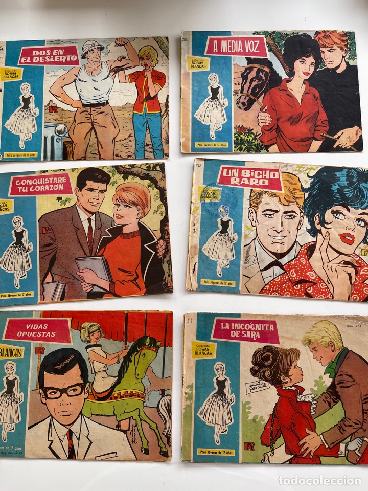 Tebeos: Colecci&oacute;n rosas blancas - Foto 1