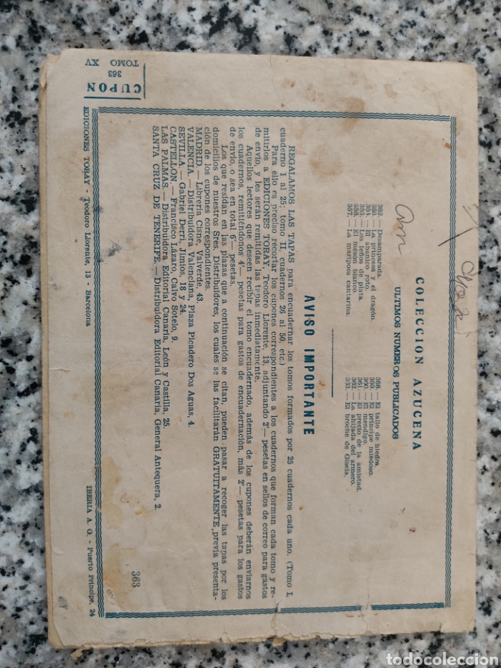 Tebeos: Colecci&oacute;n Azucena El broche de Gisela - Foto 2