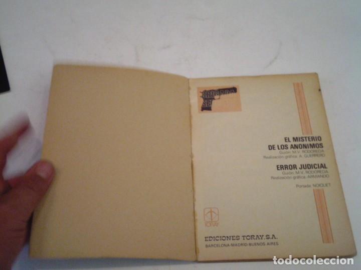 Tebeos: BRIGADA SECRETA - NUMERO 6 - EL MISTERIO DE LOS ANONIMOS Y ERROR JUDICIAL - GORBAUD - Foto 2