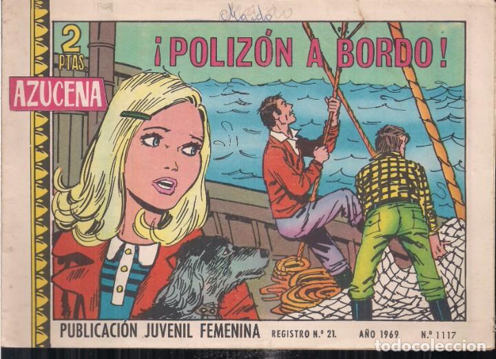 Tebeos: AZUCENA N&deg; 1117: &iexcl;POLIZ&Oacute;N A BORDO! - Foto 1