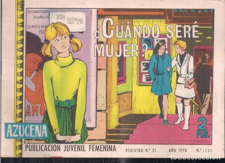 Tebeos: AZUCENA N&deg; 1153: &iquest;CUANDO SER&Eacute; MUJER? - Foto 1