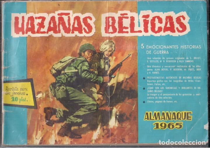 Tebeos: HAZA&Ntilde;AS B&Eacute;LICAS ALMANAQUE 1965 - Foto 1