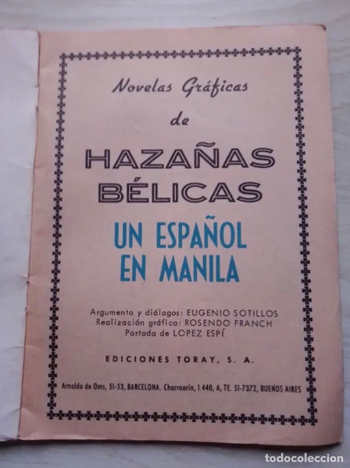 Tebeos: HAZA&Ntilde;AS B&Eacute;LICAS (NOVELAS GR&Aacute;FICAS) - Foto 2