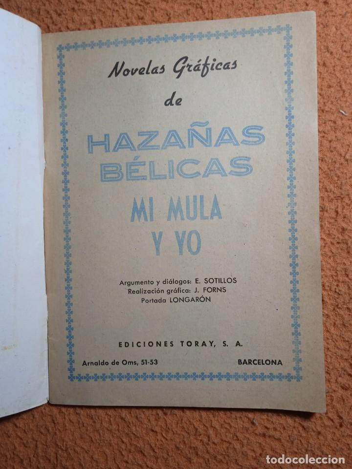 Tebeos: HAZA&Ntilde;AS BELICAS N&ordm; 32 - MI MULA Y YO - TORAY - Foto 2
