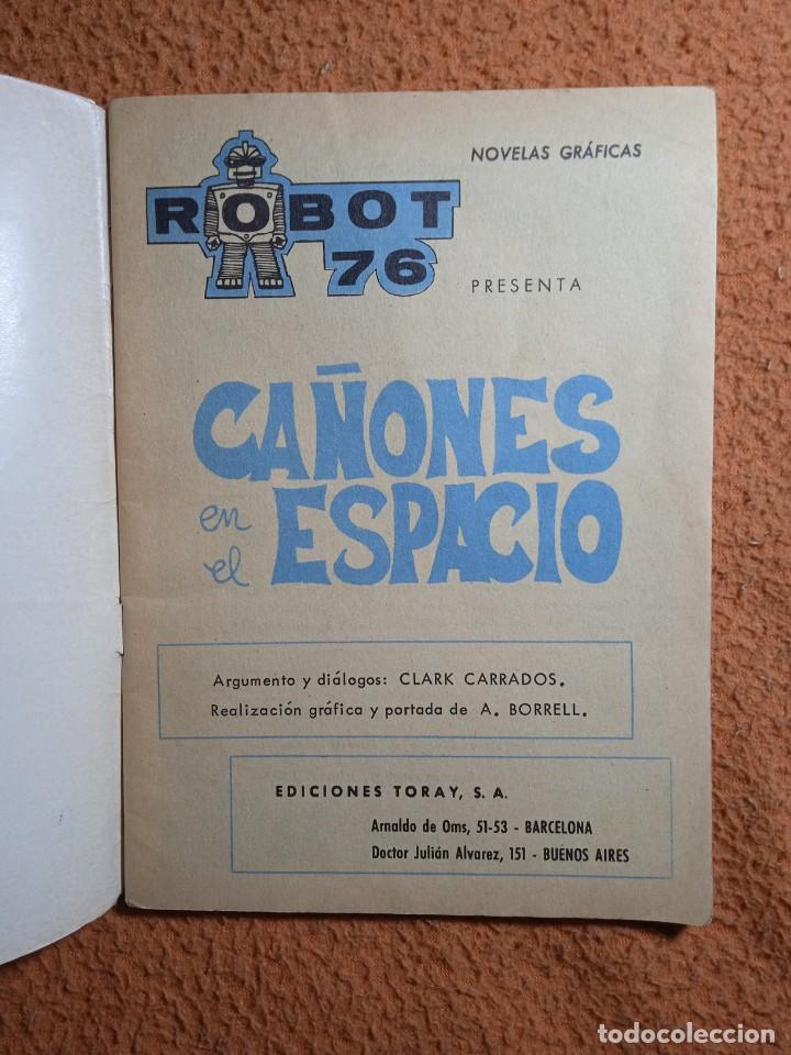 Tebeos: ROBOT 76 N&ordm; 11 - CA&Ntilde;ONES EN EL ESPACIO - EDICIONES TORAY 1967 - Foto 2
