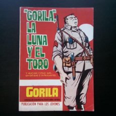 Tebeos: 1- COMIC GORILA ”GORILA” LA LUNA Y EL TORO EDICIONES TORAY AÑO 1973. Lote 313971923