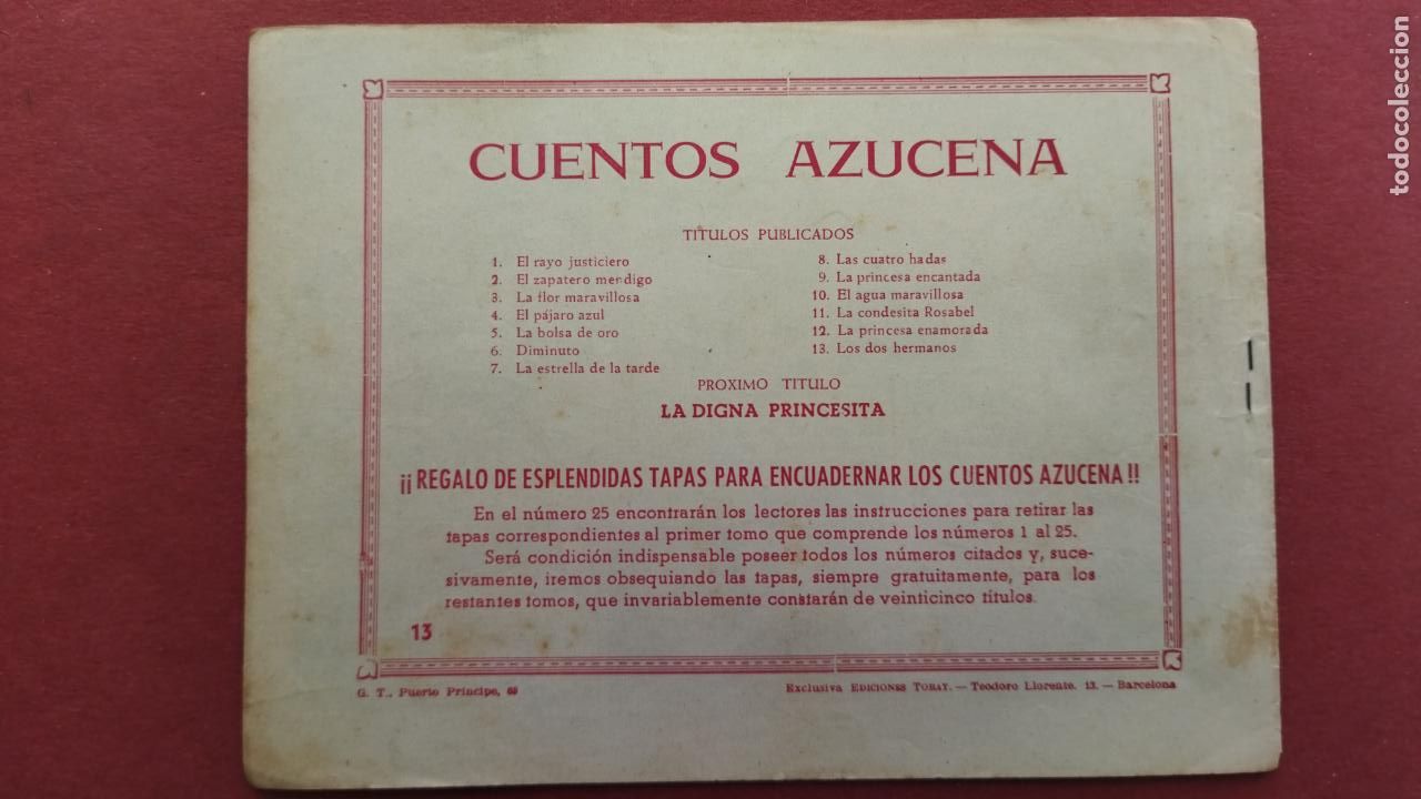 Tebeos: AZUCENA N&ordm; 13 - BAD&Iacute;A - LOS DOS HERMANOS - Foto 3