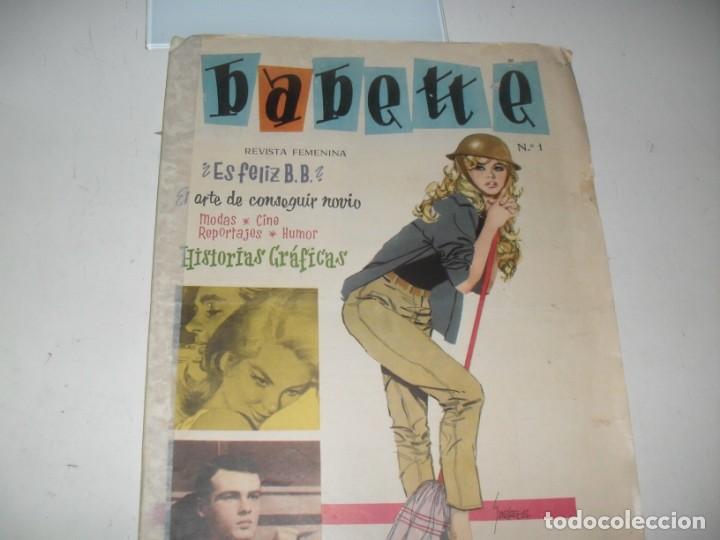 Tebeos: BABETTE 1,elprimero.ediciones toray,a&ntilde;o 1960.TEBEO DIFICIL. - Foto 1