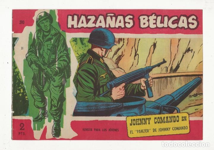 Tebeos: HAZA&Ntilde;AS BELICAS N&ordm; 310 - ORIGINAL - EL PANZER DE JOHNNY COMANDO - EDICIONES TORAY - Foto 1