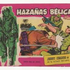 Tebeos: HAZAÑAS BELICAS Nº 305 - ORIGINAL - JOHNNY COMANDO EN EL ÚLTIMO INSTANTE - TORAY 1958. Lote 323489788