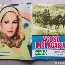 Tebeos: SIOUX. Nº 65: ACOSO IMPLACABLE - ED TORAY 1966 - CONTRAPORTADA: URSULA ANDRESS. Lote 326829618