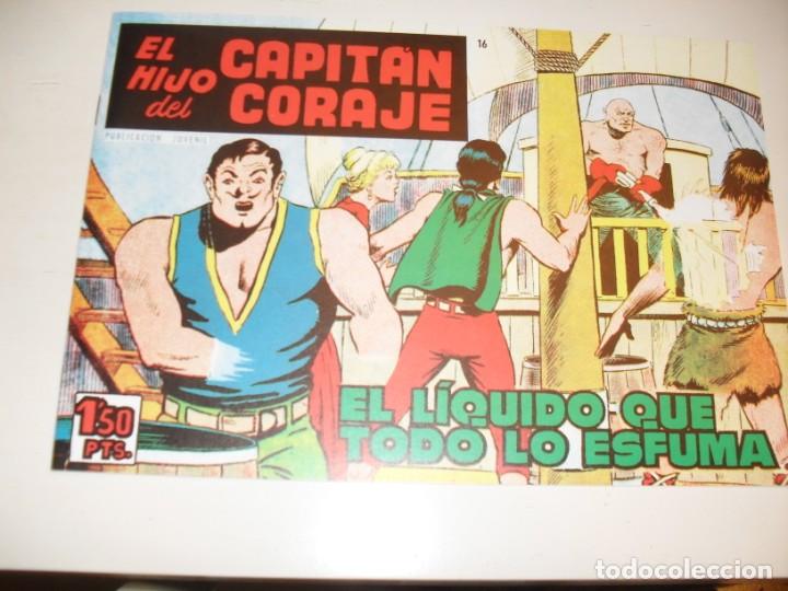 Tebeos: FACSIMIL EL HIJO DEL CAPITAN CORAJE N&ordm;16(DE 52).toray ediciones,a&ntilde;o 1959.IMPECABLE. - Foto 1