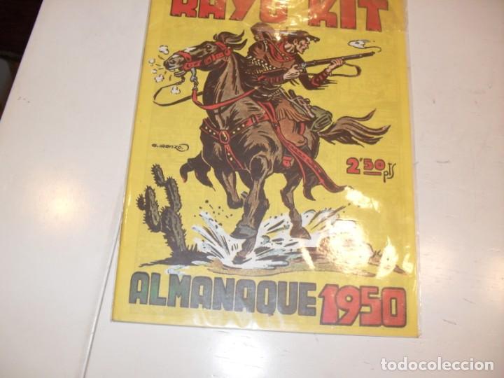Tebeos: FACSIMIL ALMANAQUE 1950 RAYO KIT.toray ediciones.IMPECABLE - Foto 1