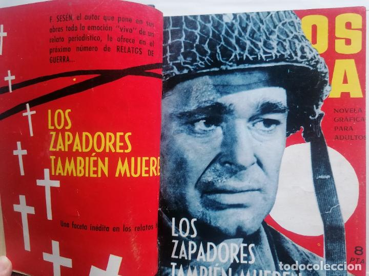 Tebeos: LIBRO ENCUADERNADO CON 13 NUMEROS RELATOS DE GUERRA - Foto 2