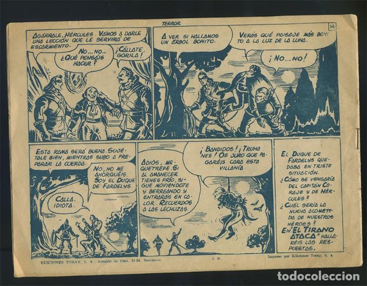 Tebeos: CAPITAN CORAJE N.&ordm; 31 TERROR Ed. TORAY 1959 ORIGINAL EPOCA - Foto 2