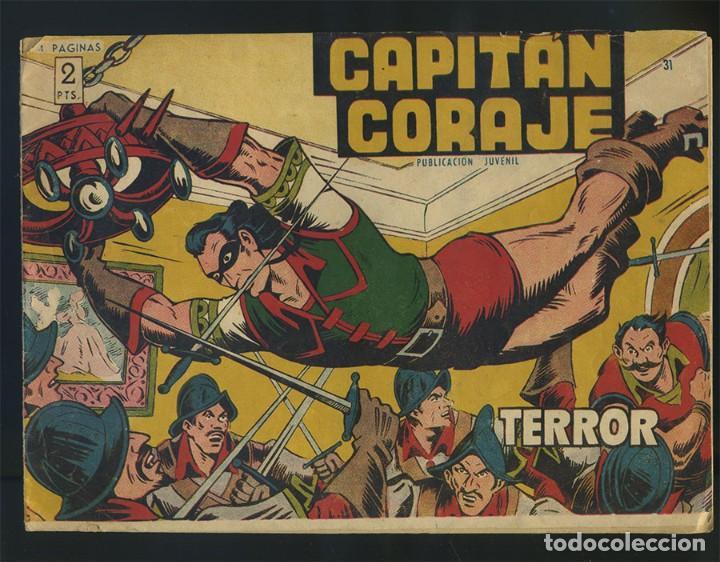 Tebeos: CAPITAN CORAJE N.&ordm; 31 TERROR Ed. TORAY 1959 ORIGINAL EPOCA - Foto 1