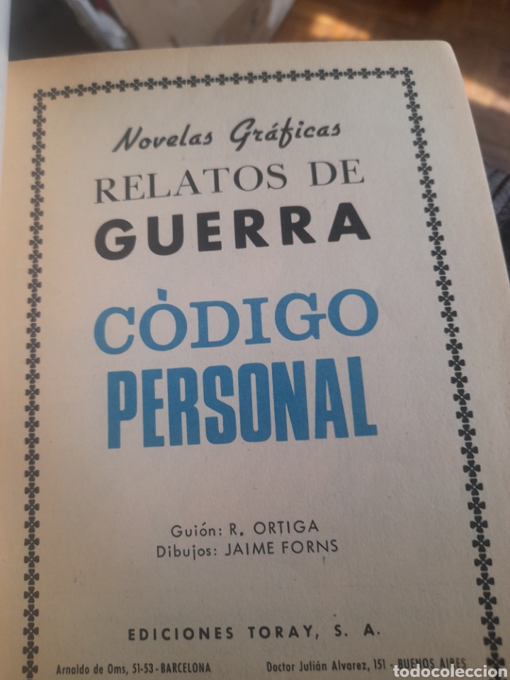 Tebeos: C&oacute;mic, Relatos de Guerra, C&oacute;digo Personal, de 1968 - Foto 3
