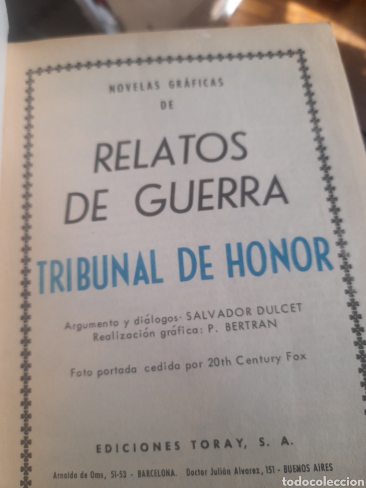 Tebeos: C&oacute;mic, Relatos de Guerra, Tribunal de Honor de 1966 - Foto 2