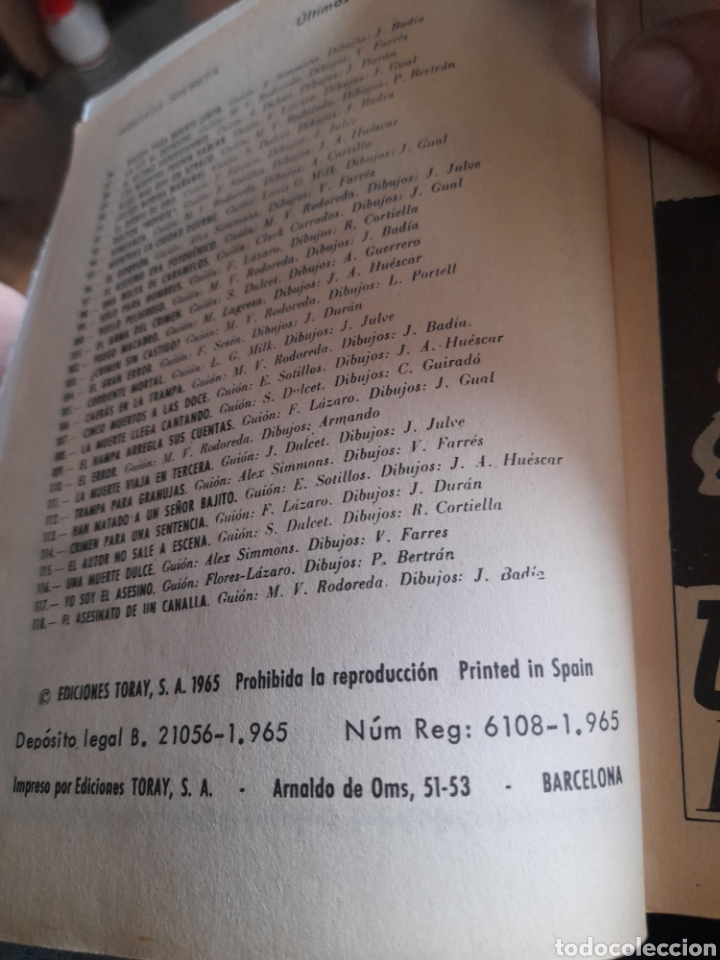 Tebeos: C&oacute;mic, Brigada Secreta, N 118 de 1965 - Foto 4
