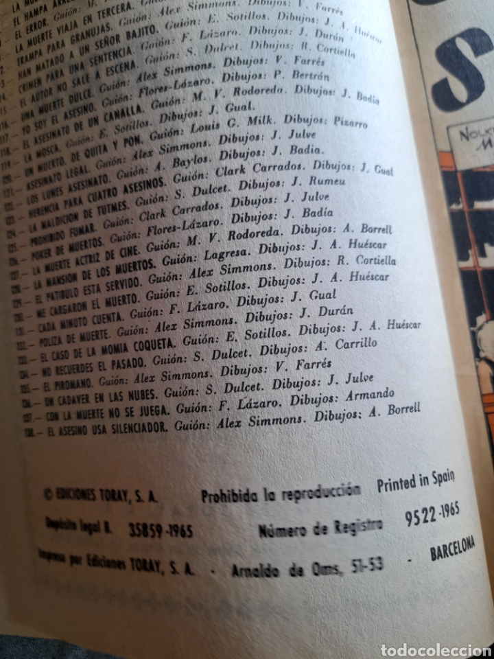 Tebeos: C&oacute;mic Brigada Secreta N 138, de 1965 - Foto 3
