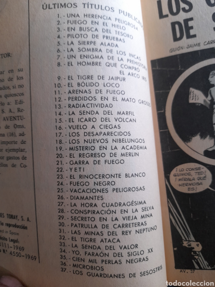 Tebeos: C&oacute;mic, Aventuras, N 37 de 1969 - Foto 3