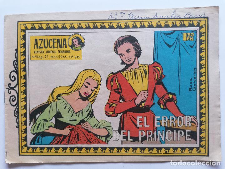 Tebeos: COLECCION AZUCENA, N&ordm; 945, EL ERROR DEL PRINCIPE, A&Ntilde;O 1965 - Foto 1