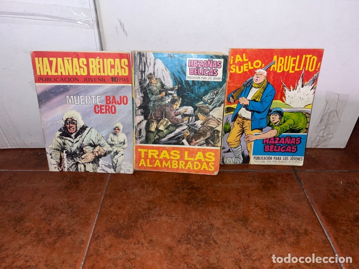 Tebeos: Lote de 3 Comic de haza&ntilde;as b&eacute;licas - Foto 1