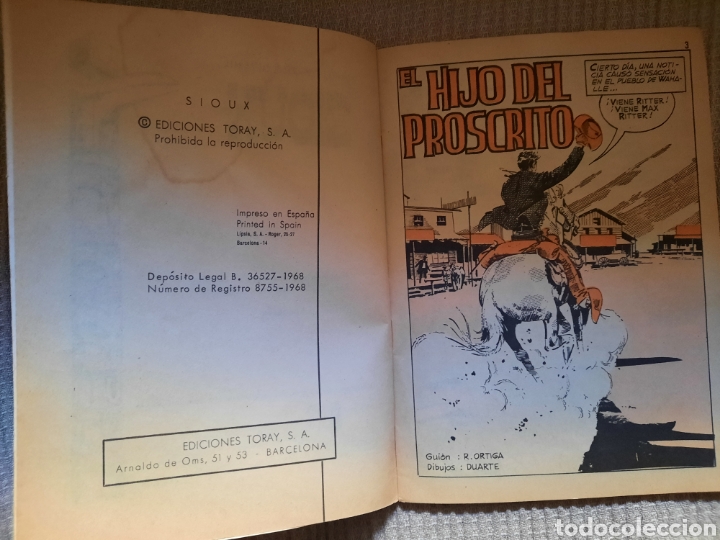 Tebeos: EL HIJO DEL PROSCRITO PUBLICACI&Oacute;N PARA LOS J&Oacute;VENES - Foto 2