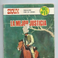 Tebeos: SIOUX Nº 98 (EDITORIAL TORAY, 1968) : LA MEJOR JUSTICIA. PERDIDA DE PAPEL EN CENTRO DE PORTADA
