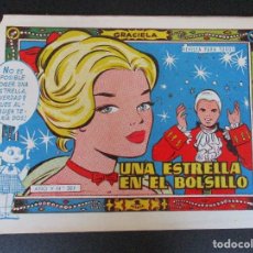 Tebeos: GRACIELA (1956, TORAY) 207 · 10-VI-1960 · UNA ESTRELLA EN EL BOLSILLO. Lote 362238340