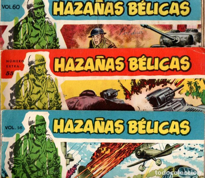 Tebeos: HAZA&Ntilde;AS B&Eacute;LICAS 54 - 55 - 60 - Foto 1
