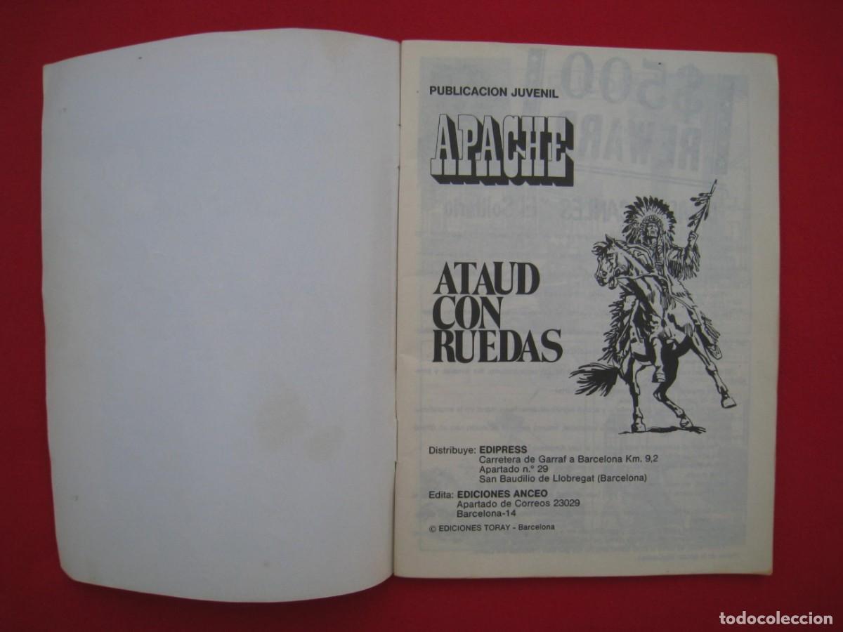 Tebeos: APACHE - N&ordm; 62 - ATAUD CON RUEDAS - EDICIONES TORAY. - Foto 3