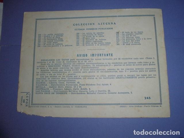 Tebeos: AZUCENA N&ordm; 245 - EL LAUD ENCANTADO - EDICIONES TORAY. - Foto 2