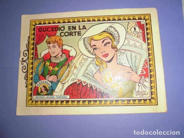 Tebeos: AZUCENA N&ordm; 21 - SUCEDIO EN LA CORTE - EDICIONES TORAY. - Foto 1