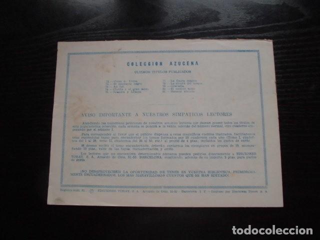 Tebeos: AZUCENA N&ordm; 81 - HEROICO SILENCIO - EDICIONES TORAY. - Foto 2