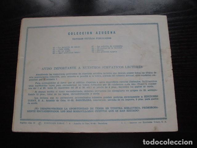Tebeos: AZUCENA N&ordm; 70 - LA PRINCESA EGIPCIA - EDICIONES TORAY. - Foto 2