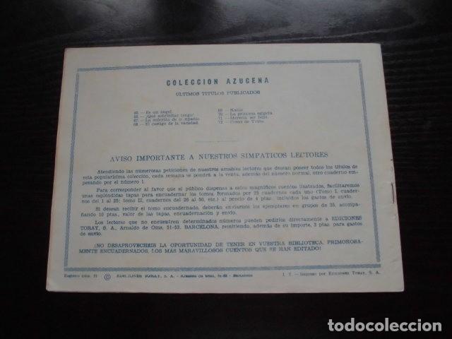 Tebeos: AZUCENA N&ordm; 72 - COSAS DE IRINA - EDICIONES TORAY. - Foto 2