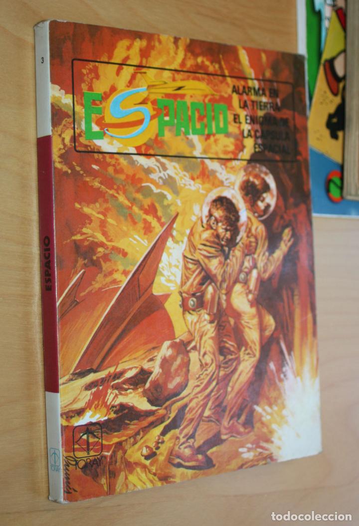 Tebeos: ESPACIO N&ordm;3 (TORAY 1981): ALARMA EN LA TIERRA + EL ENIGMA DE LA CAPSULA ESPACIAL - Foto 1