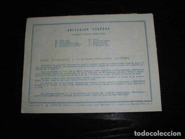 Tebeos: AZUCENA N&ordm; 73 - EL DIAMANTE NEGRO - EDICIONES TORAY. - Foto 2