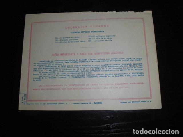 Tebeos: AZUCENA N&ordm; 239 - LA ORQUIDEA AMARILLA - EDICIONES TORAY. - Foto 2