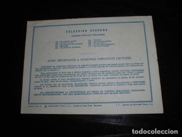 Tebeos: AZUCENA N&ordm; 111 - LOS TRES PRINCIPES - EDICIONES TORAY. - Foto 2