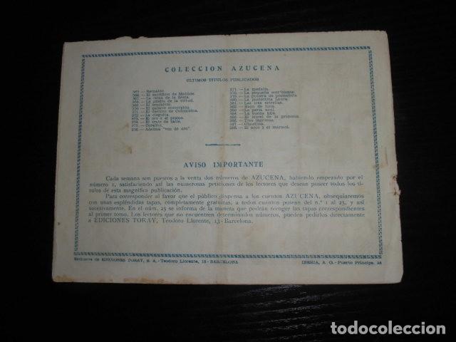 Tebeos: AZUCENA N&ordm; 388 - EL ARCO Y EL MARMOL - EDICIONES TORAY. - Foto 2