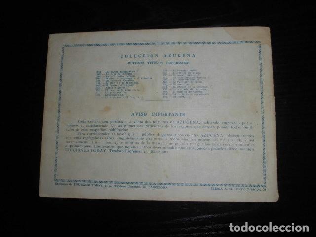 Tebeos: AZUCENA N&ordm; 365 - REINALDO - EDICIONES TORAY. - Foto 2