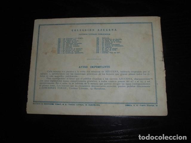 Tebeos: AZUCENA N&ordm; 376 - ADELINA &rdquo;VOZ DE ORO&rdquo; - EDICIONES TORAY. - Foto 2