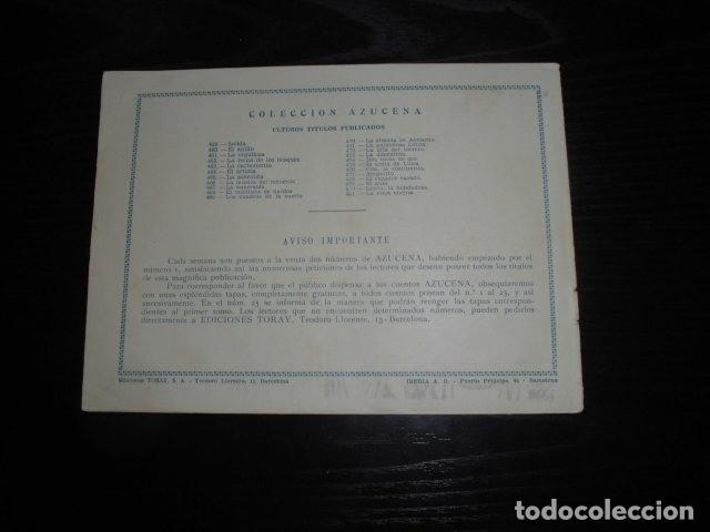 Tebeos: AZUCENA N&ordm; 481 - LA VIEJA ENCINA - EDICIONES TORAY. - Foto 2