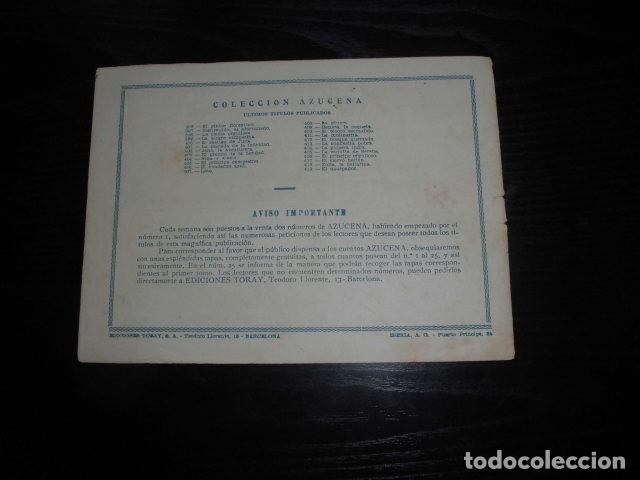 Tebeos: AZUCENA N&ordm; 419 - EL USURPADOR - EDICIONES TORAY. - Foto 2