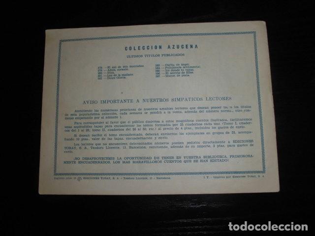 Tebeos: AZUCENA N&ordm; 587 - MANOS DE PLATA - EDICIONES TORAY. - Foto 2