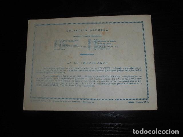 Tebeos: AZUCENA N&ordm; 537 - UN CORAZON SENCILLO - EDICIONES TORAY. - Foto 2